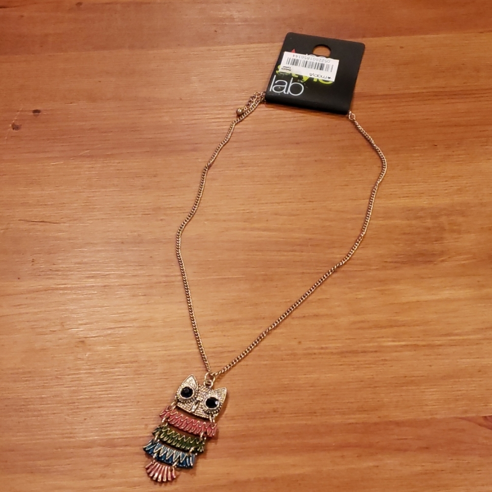 *NWT* Macy's Style Lab Owl Necklace